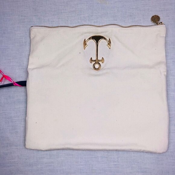 MacBeth Collection Womens Purse Nautical Anchor Blue Clutch Wristlet Strap New - Picture 5 of 9